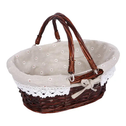 petit panier pique-nique tissu vichy